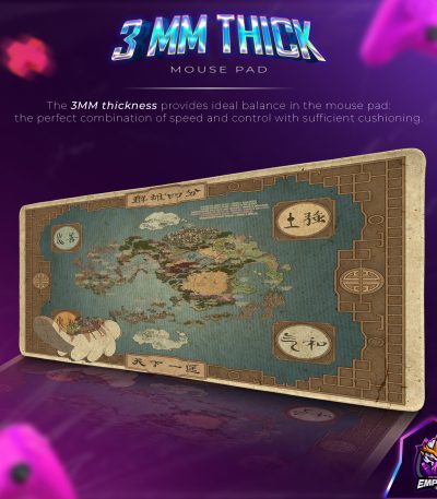 Avatar World Map Desk Mat, Four Nations Mouse Pad
