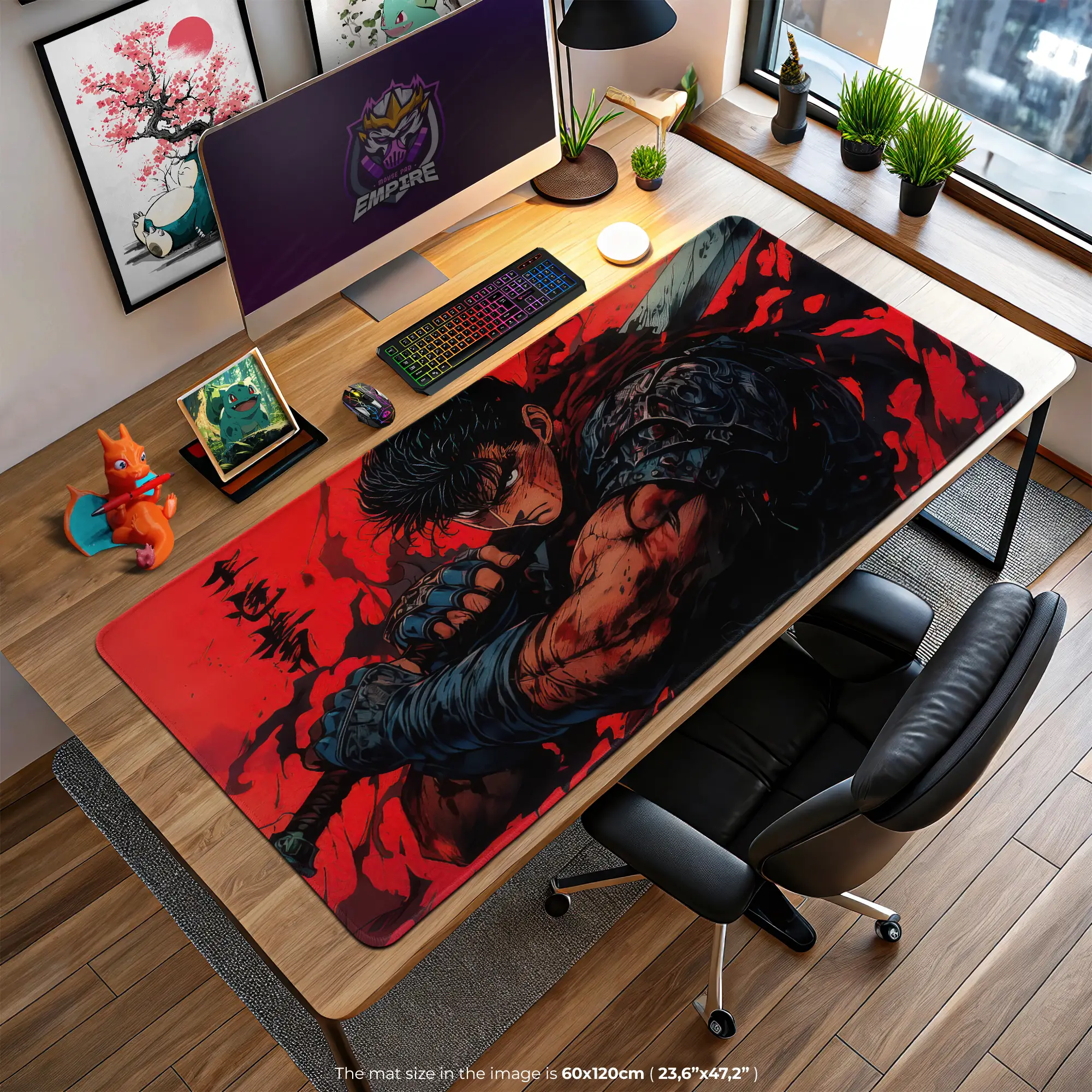 berserk-warrior-desk-mat-guts-fury-mouse-pad1 Berserk Warrior Desk Mat, Guts' Fury Mouse Pad