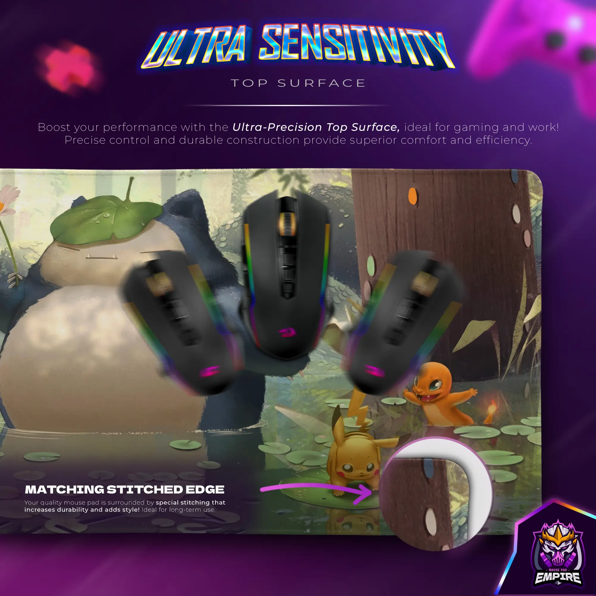 empire3 Forest Retreat Desk Mat, Pokémon Adventure Mouse Pad