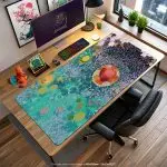 Floating Dream Desk Mat, Kirby Relax Mouse Pad