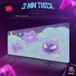 Gengar Night Sky Desk Mat, Haunter & Gastly Mouse Pad