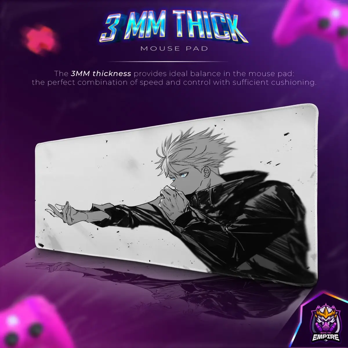 Gojo Limitless Power Desk Mat, Jujutsu Kaisen Mouse Pad