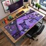Kuromi Punk Desk Mat, Gothic Cute Mouse Pad