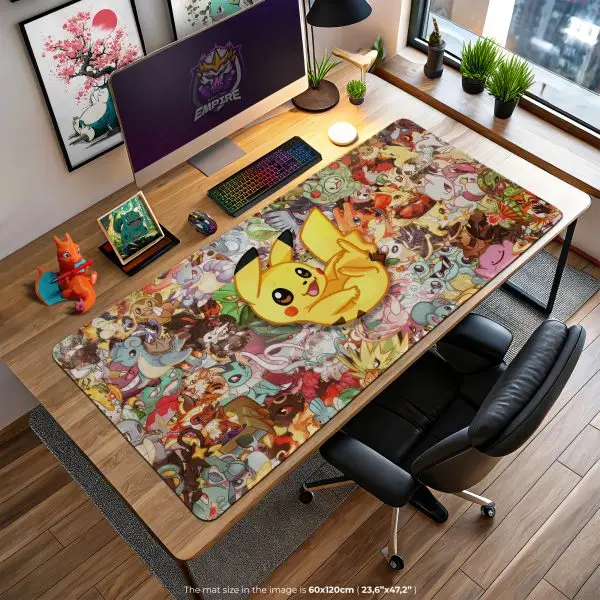 Pikachu Ultimate Pokémon Desk Mat, Electric Hero Mouse Pad
