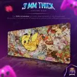 Pikachu Ultimate Pokémon Desk Mat, Electric Hero Mouse Pad