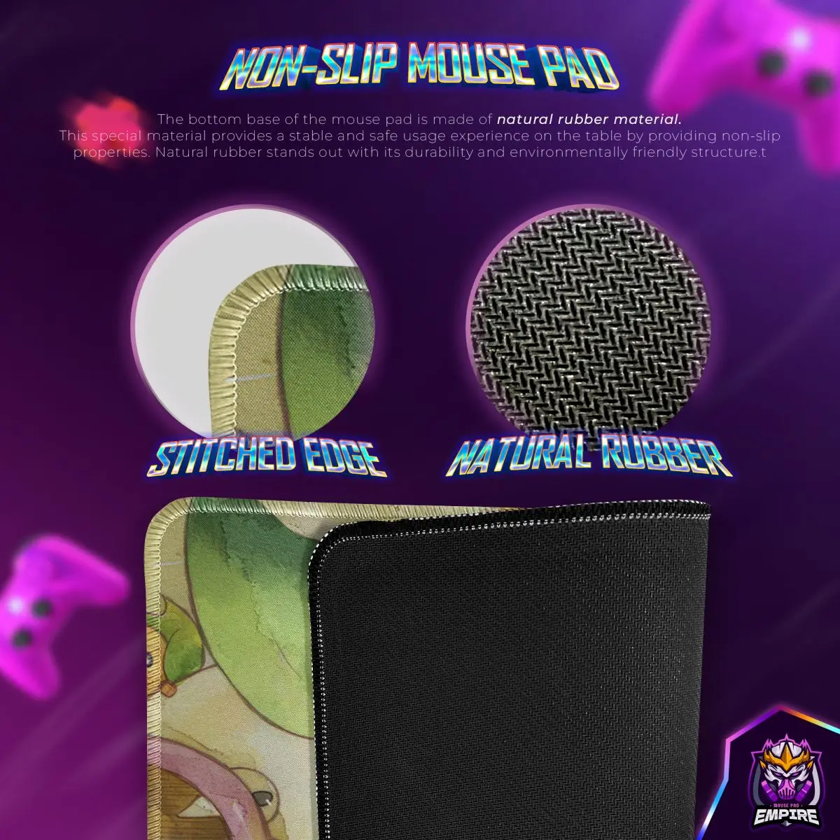 Pokémon Garden Market Desk Mat, Nature Bloom Mouse Pad