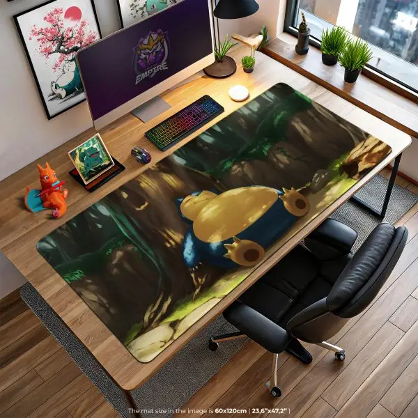 Snorlax Nap Time Desk Mat, Pokémon Relax Mouse Pad