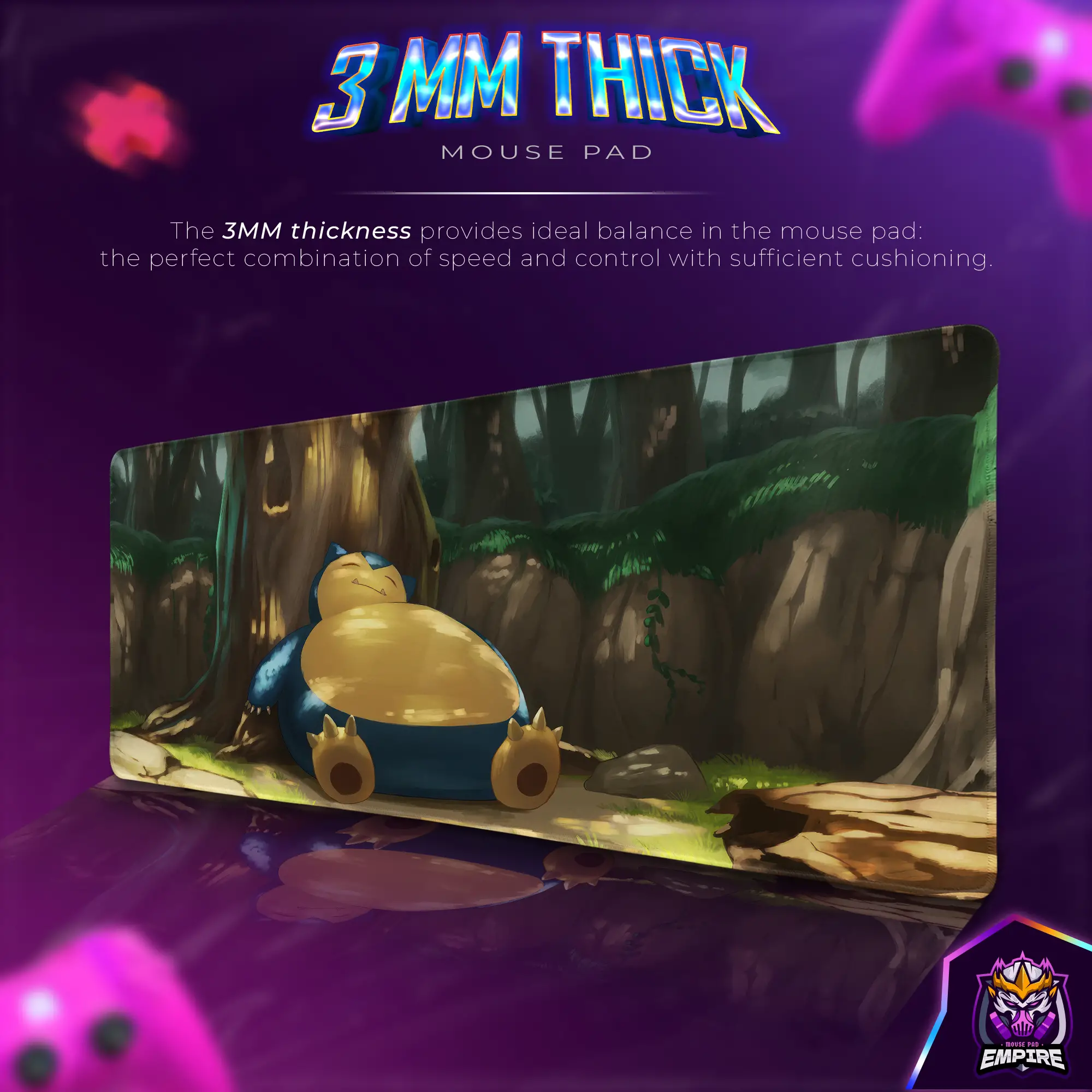 snorlax-nap-time-desk-mat-pokemon-relax-mouse-pad2 Snorlax Nap Time Desk Mat, Pokémon Relax Mouse Pad