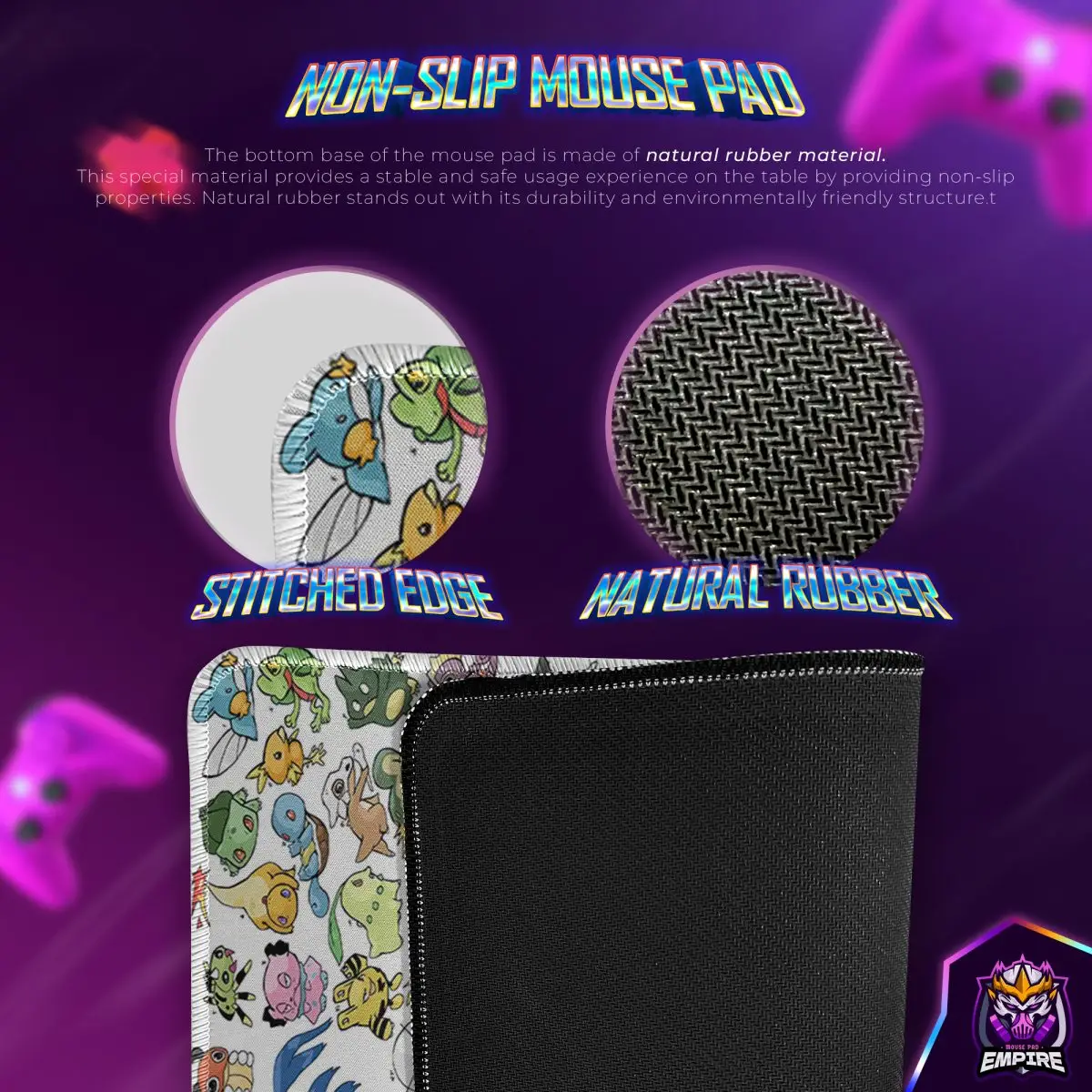 Ultimate Pokémon Collage Desk Mat, Classic Monsters Mouse Pad