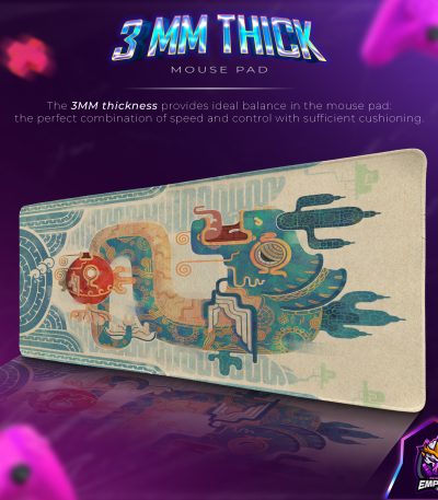 Ancient Dragon Myth Desk Mat, Mystical Beast Mouse Pad