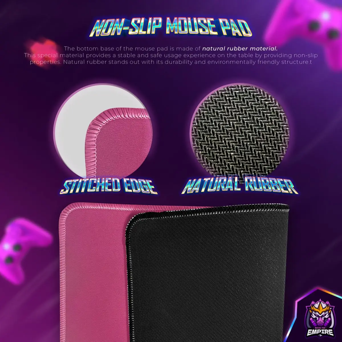 Cyberpunk Nun Desk Mat, Futuristic AI Mouse Pad