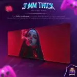 Dark Nun Aesthetic Desk Mat, Smoking Nun Mouse Pad