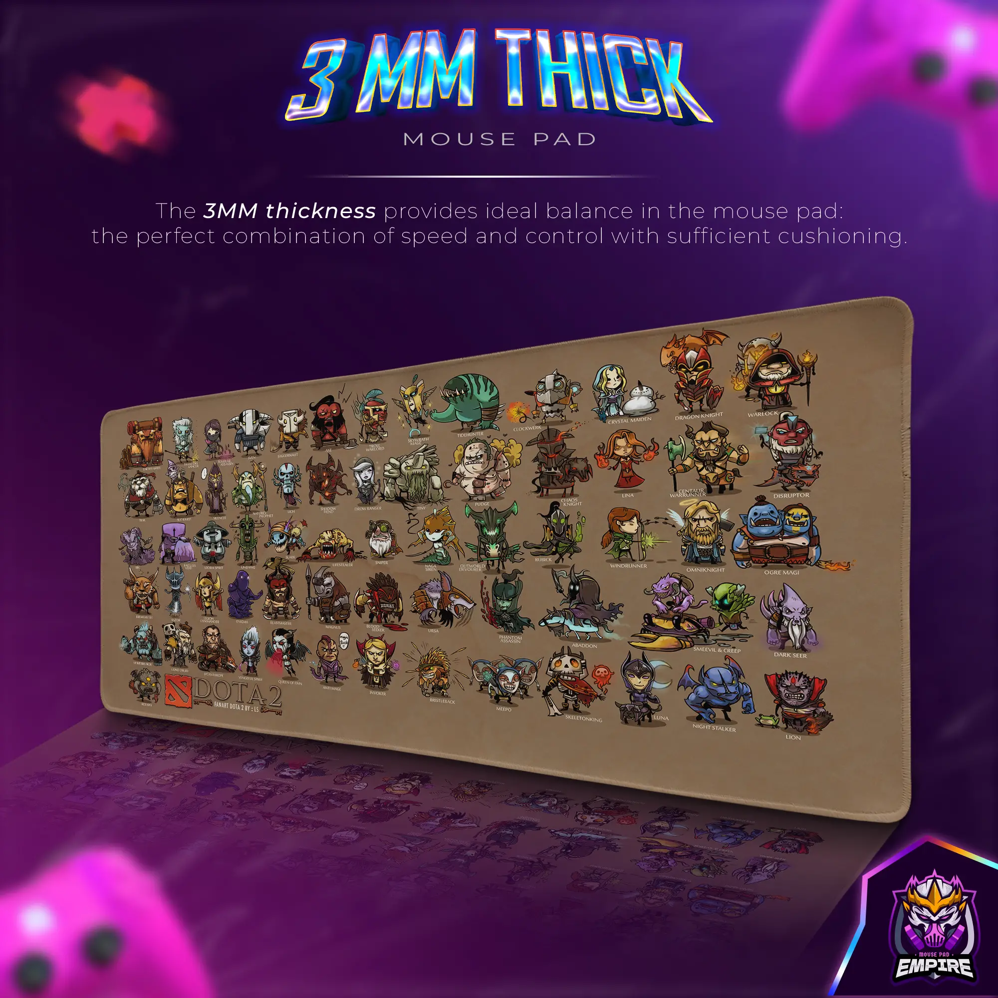 dota-2-heroes-desk-mat-chibi-style-mouse-pad2 Dota 2 Heroes Desk Mat, Chibi Style Mouse Pad