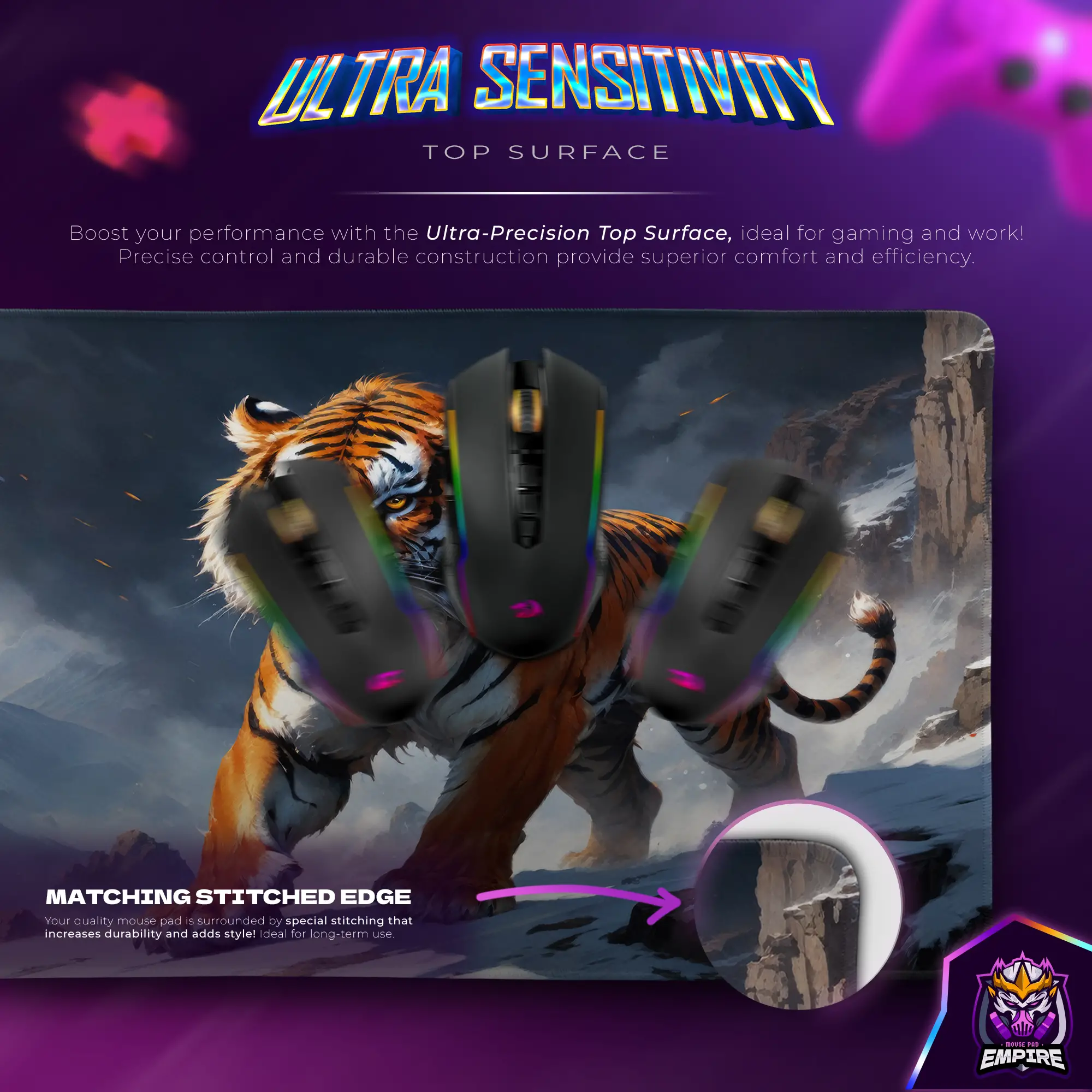 fierce-tiger-desk-mat-snow-predator-mouse-pad3 Fierce Tiger Desk Mat, Snow Predator Mouse Pad