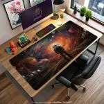 Galaxy Explorer Desk Mat, Cosmic Vision Mouse Pad