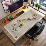 Koi Fish Flow Desk Mat, Japanese Art Mouse Pad