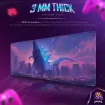 Monster Invasion Desk Mat, City Destroyer Mouse Pad