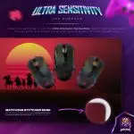 Neon Western Sunset Desk Mat, Retro Cowboy Mouse Pad