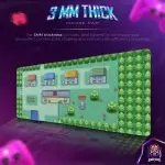 Pixel Town Adventure Desk Mat, Retro Game Mouse Pad