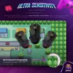 Pixel Town Adventure Desk Mat, Retro Game Mouse Pad