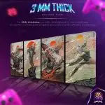 Samurai Battle Desk Mat, Warrior Spirit Mouse Pad