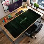 System Failure Desk Mat, Cyber Code Mouse Pad