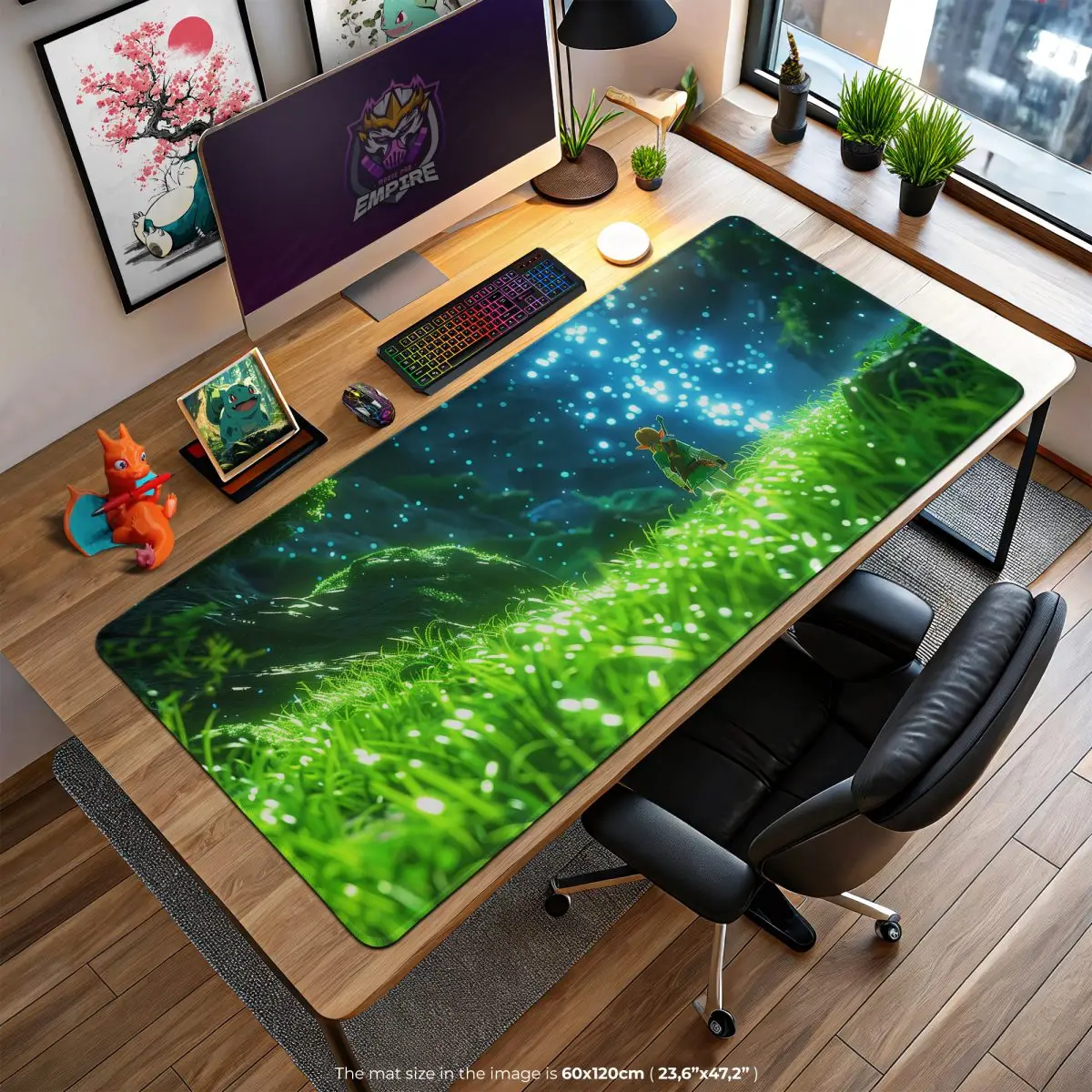 Zelda Fantasy World Desk Mat, Link's Quest Mouse Pad