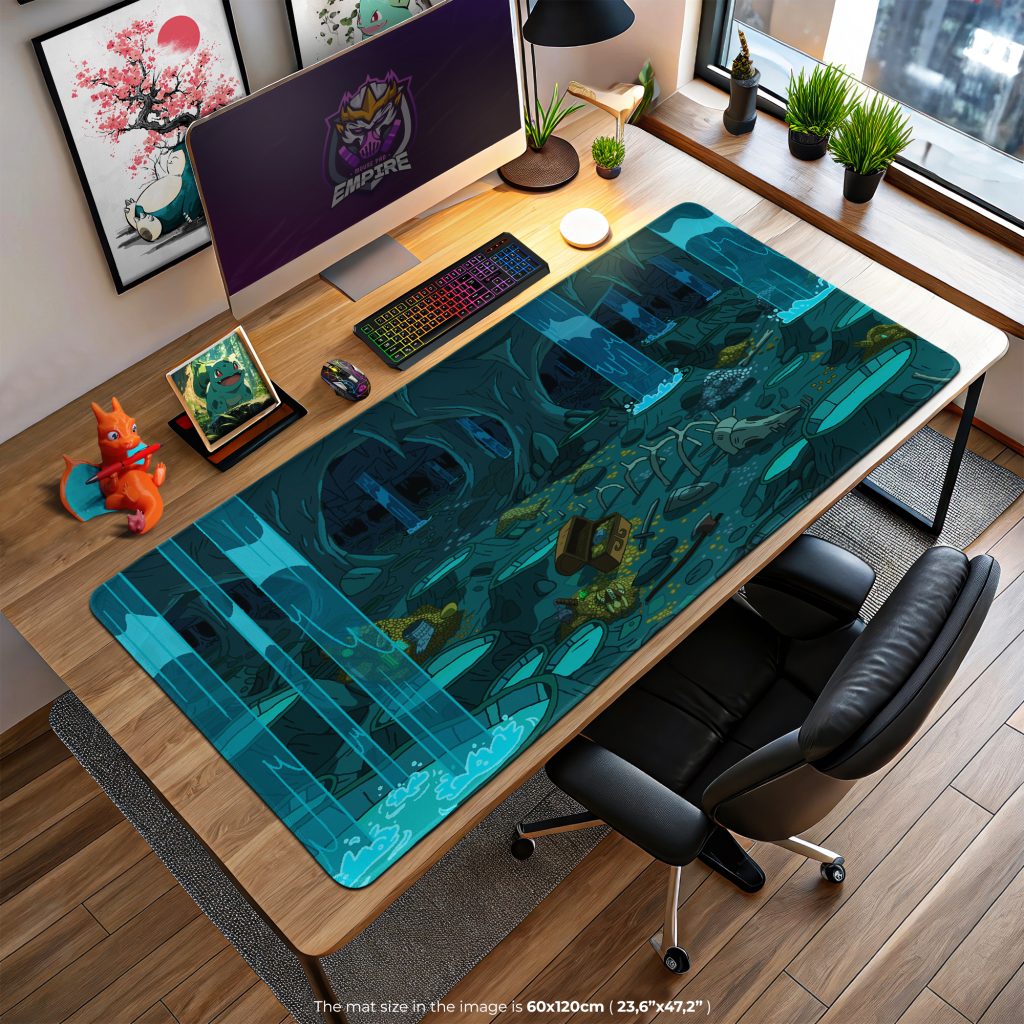 Adventure Cave Desk Mat, Hidden Treasure Mouse Pad