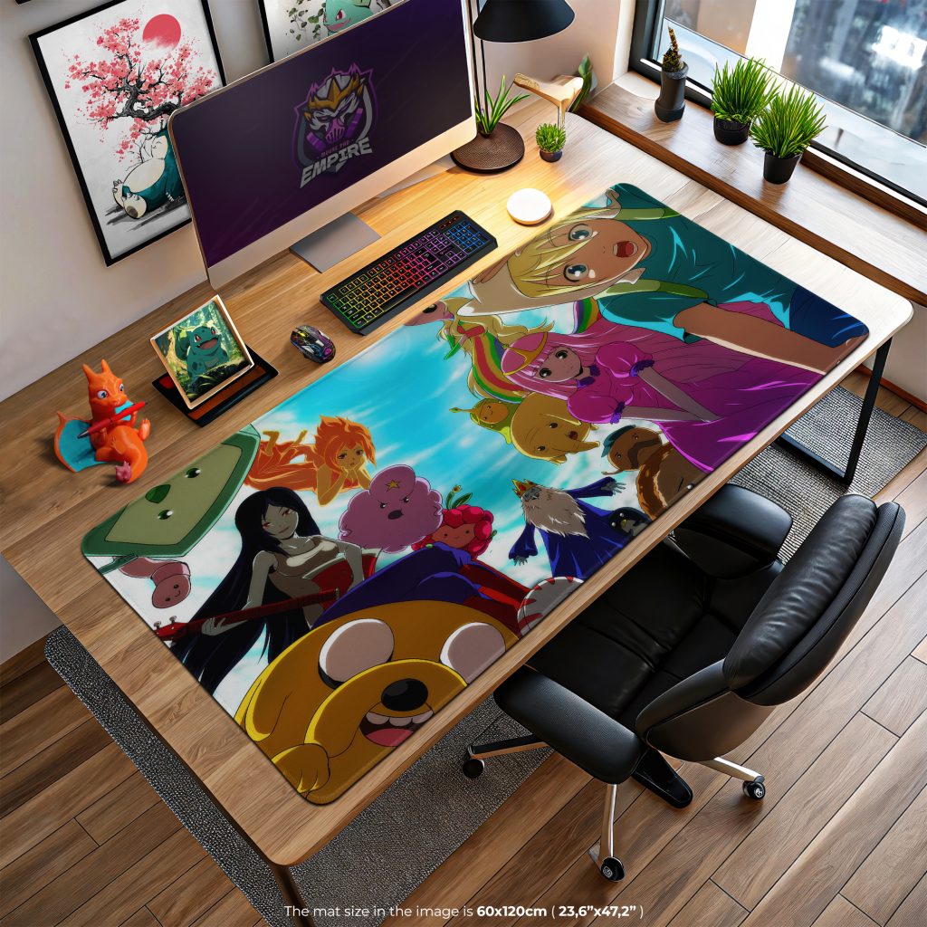 Adventure Time Anime Desk Mat, Candy Kingdom Mouse Pad