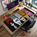 Adventure Time Cool Crew Desk Mat, Cartoon Style Mouse Pad