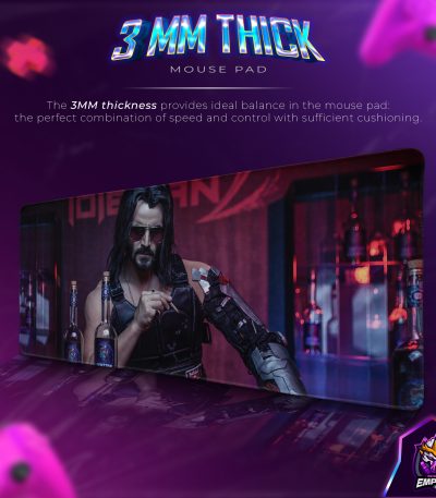 Afterlife Vibes Desk Mat, Cyberpunk Mouse Pad