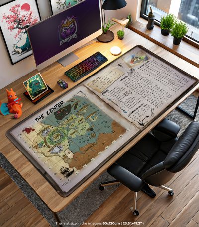 ARK The Center Desk Mat, Survival Master Map Mouse Pad