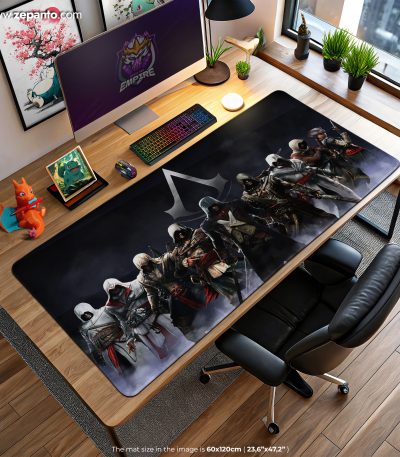 Assassin Creed Desk Mat, Legacy of Assassins Mouse Pad
