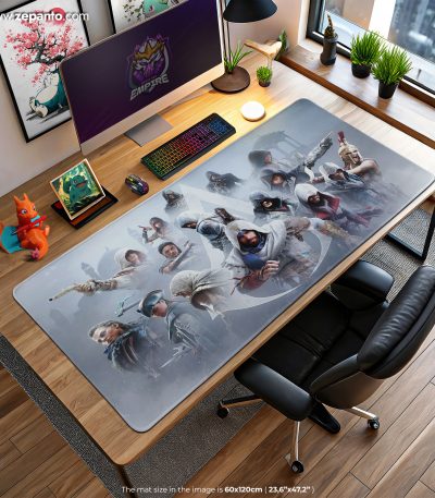 Assassin's Creed Desk Mat, Shadows of Assassins Mouse Pad