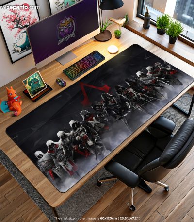 Assassin Creed Desk Mat, Shadows of Assassins Mouse Pad