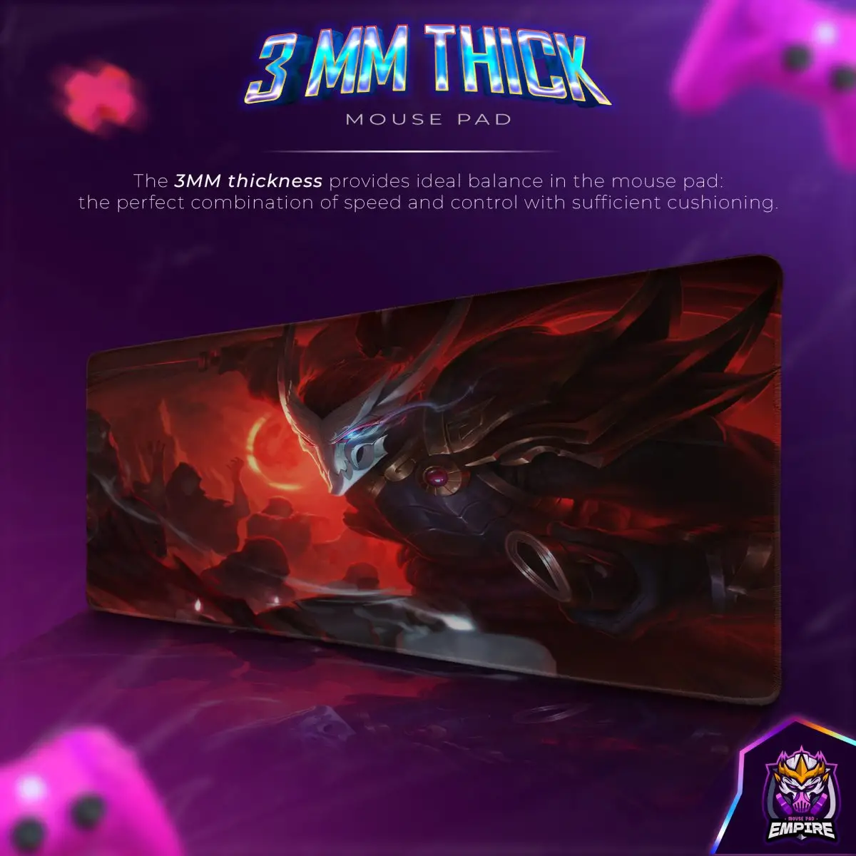 Blood Moon Yasuo Desk Mat, League Samurai Mouse Pad