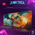 Charizard Flame Burst Desk Mat, Pokémon Fire Mouse Pad