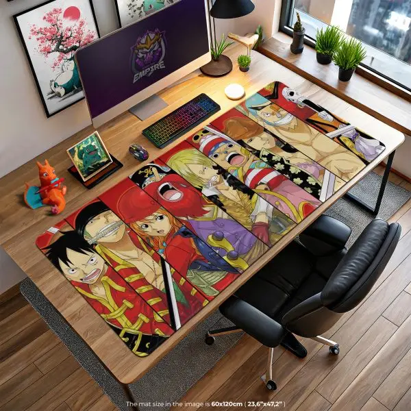 Crew Panels Burst Desk Mat, One Piece Mouse Pad
