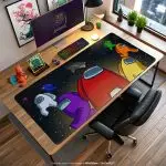 Crewmates in Space Desk Mat, Among Us Mouse Pad