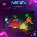 Crewmates in Space Desk Mat, Among Us Mouse Pad