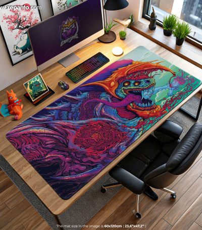 CS GO Desk Mat, Alien Fury Mouse Pad