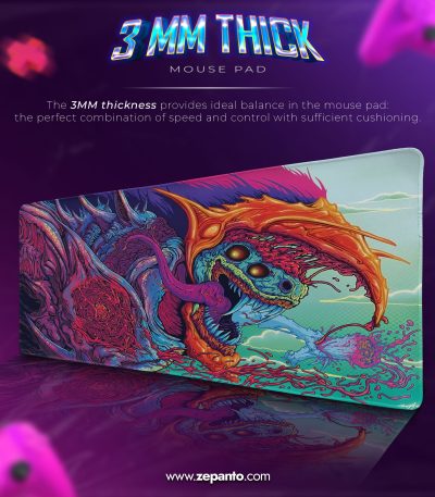 CS GO Desk Mat, Alien Fury Mouse Pad