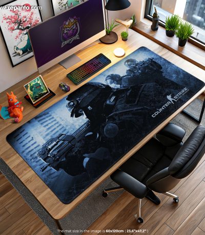 CS GO Desk Mat, Tactical Squad Mouse Pad
