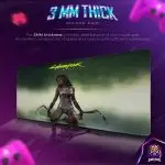 Cyberpunk Fury Desk Mat, Cyberpunk Blade Mouse Pad