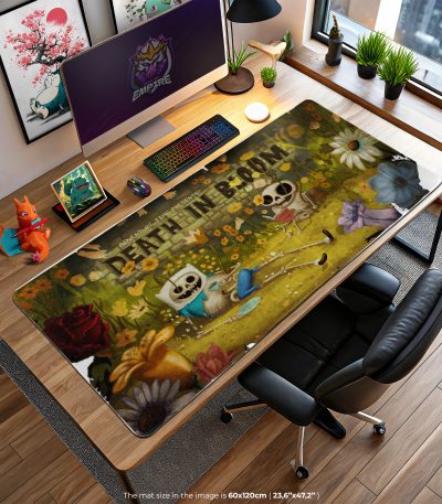 Death in Bloom Desk Mat, Adventure Time Mouse Pad