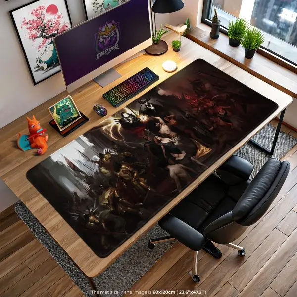 Diablo Lilith Rise Desk Mat, Hellbound Throne Mouse Pad
