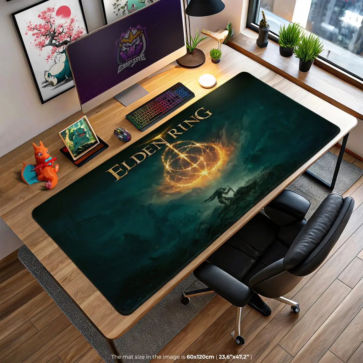 Elden Ring Crest Desk Mat, Lands Between Mouse Pad