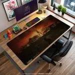 Fallout Vegas Strip Desk Mat, Post-Apocalypse Mouse Pad