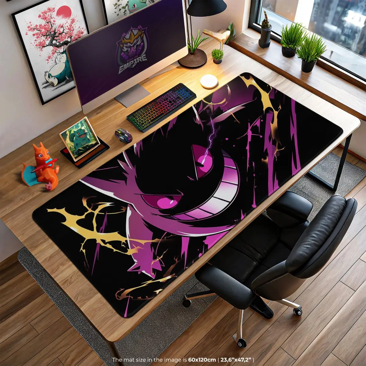 Gengar Pokémon Desk Mat, Shadow Surge Mouse Pad