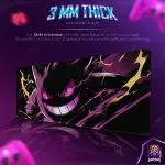 Gengar Pokémon Desk Mat, Shadow Surge Mouse Pad